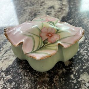 German Porcelain Lidded Trinket